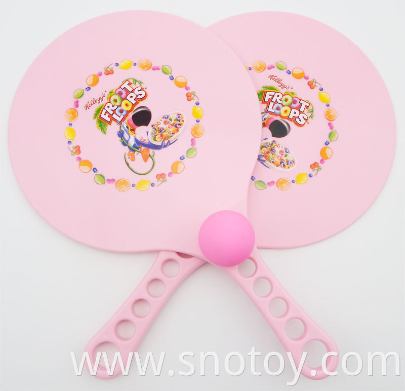 Promotion gift/Customized logo fashion colorful plastic beach paddle for outdoor sports toy